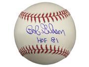 Bob Gibson St. Louis Cardinals Signed Rawlings Baseball HOF 81 JSA