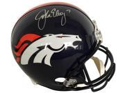 John Elway Signed Denver Broncos Full Size Riddell Replica Helmet JSA Elway Holo