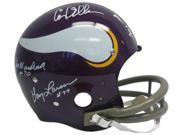 Purple People Eaters Signed Full Size Vikings Replica TK Suspension Helmet JSA