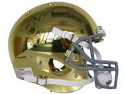 Joe Montana Signed Full Size Notre Dame Chrome Replica Helmet JSA