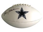 Roger Staubach Signed Dallas Cowboys Logo Football JSA