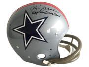 Roger Staubach Signed Cowboys 1976 TK Suspension Replica Helmet Comeback JSA