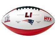 New England Patriots Super Bowl LI Champions Color Logo Football