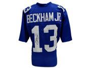 Odell Beckham Jr. Signed Custom Pro Style Blue Football Jersey JSA