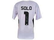 Hope Solo Signed Custom White Olympic Soccer Jersey JSA
