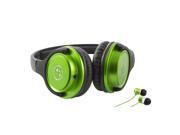 Musicians Choice® SH180GRM Headphone and n Ear Earphone SI170GR Green