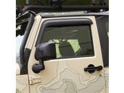 Rugged Ridge 11349.11 Window Visors Matte Black 07 14 Jeep 2 Door Wrangler