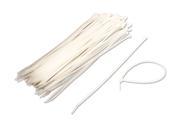 NavePoint 12 Inch Nylon Cable Wire Zip Tie 40 lbs Natural White 300 Pack Lot Pcs Qty
