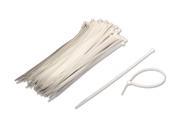 NavePoint 10 Inch Nylon Cable Wire Zip Tie 50 lbs Natural White 100 Pack Lot Pcs Qty