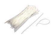 NavePoint 10 Inch Nylon Cable Wire Zip Tie 40 lbs Natural White 100 Pack Lot Pcs Qty