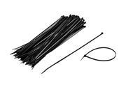 NavePoint 12 Inch Nylon UV Resistant Cable Wire Zip Tie 40 lbs Black 300 Pack Lot Pcs Qty