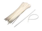 NavePoint 12 Inch Nylon Cable Wire Zip Tie 50 lbs Natural White 100 Pack Lot Pcs Qty