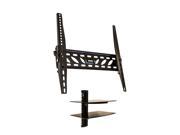 NavePoint Univeral Wall Mount TV Bracket Tilting 27 50 Inches with Component Shelf