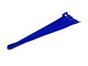 NavePoint 10 Inch Hook and Loop Reusable Strap Cable Cord Wire Ties 100 Pack Blue