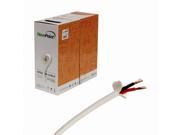 NavePoint 500ft In Wall Audio Speaker Cable Wire CL2 16 2 AWG Gauge 2 Conductor Bulk White