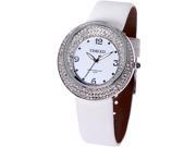 Time100 Ladies Dazzling Diamond Brown Strap Fashion Watch W50041L.03A