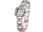 Time100 Ladies Dimensional Cutting Crystal Mirror White Dial Watches W80023L.02A