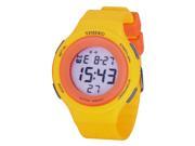 TIME100 Simple Multifunction Environmental Silicone Strap Yellow Sport Watch W40109M.04A