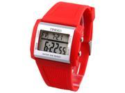 Time100 Multifunction Outdoor Red PU Strap Electronic Sport Watch W40044M.04A