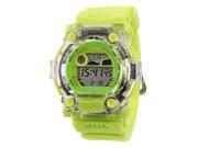 TIME100 Fashion Multifunction Green Environmental Silicone Strap Sport Electronic Watch W40105G.06A
