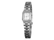 TIME100 Fashion Simple Stainless Steel White Square Dial Couple Watch For Women W80062L.02A