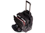 Codi Mobile max Carrying Case Roller for 17.3 Travel Essential Black Nylon 18.5 Height x 13.8 Width x 9 Depth