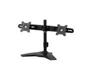 Amer Mounts Stand Based Dual Monitor Mount for two 15 24 LCD LED Flat Panel Screens