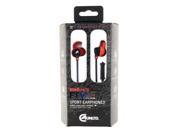 Ecko Edge Sport Ear Buds w Mic Control Black Red