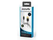 Digipower Charge Sync Cable Tangle Free w Micro USB 6ft