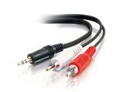 C2G 39943 12 ft. Value Series One 3.5mm Stereo Male To Two RCA Stereo Male Y Cable