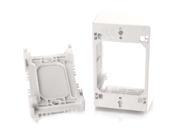 C2G Wiremold Uniduct Single Gang Extra Deep Junction Box White