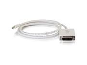 C2G 6ft Mini DisplayPort™ Male to Single Link DVI D Male Adapter Cable White
