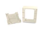 C2G Wiremold Uniduct Double Gang Extra Deep Junction Box Ivory