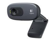 Logitech C270 USB 2.0 HD Webcam Black
