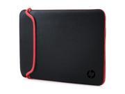 HP 15.6 Reversible Neoprene Sleeve Black Red