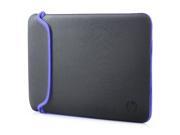 HP 15.6 Reversible Neoprene Sleeve Grey Purple