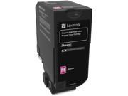 Lexmark 84C1HM0 High Yield Return Program Toner Cartridge - Magenta Lexmark 84C1HM0 High Yield Return Program Toner Cartridge - Magenta