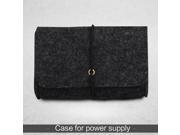 d park Unique Wool Felt Leather Case Cover Sleeve Bag Pouch For Digital Holder