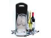 Wine Tote – Black Grey