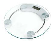 Personal Glass Digital Scale Modern Electronic Bathroom Scale Round