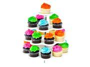 4 Tier White Cupcake Stand Cupcake Holder or Dessert Stand Tray