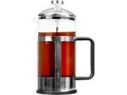French Press Coffee Maker Tea Maker w Stainless Steel Filter Frame Lid 34 Oz