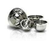 4 Pc Stainless Steel Mixing Bowls Set German Mixing Bowl or Serving Bowls