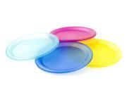 4 Pack Colorful Durable Plate Set BPA Free Reusable Party Picnic Plates