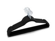30 Pack Flocked Velvet Hangers – Wrinkle Free Non Slip Hangers Clothes Hangers Black