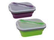 2 Pack Sandwich Box Lunch Containers – Sandwich Container Lunch Box Assorted Colors