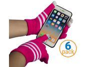 Touch Screen Gloves 6 Pack Texting Gloves For Women Smartphone Gloves Texting Mitt