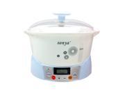 Sonya Electric Ceramic Slow Stew Cooker with 3 Pots