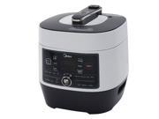 Midea MY SS6062 Power 8 in 1 Multi Functional Programmable Pressure Cooker 6Qt 1000W Stainless Steel by MIDEA