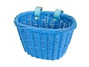 Sunlite Basket Front Willow Mini Blue Strap On